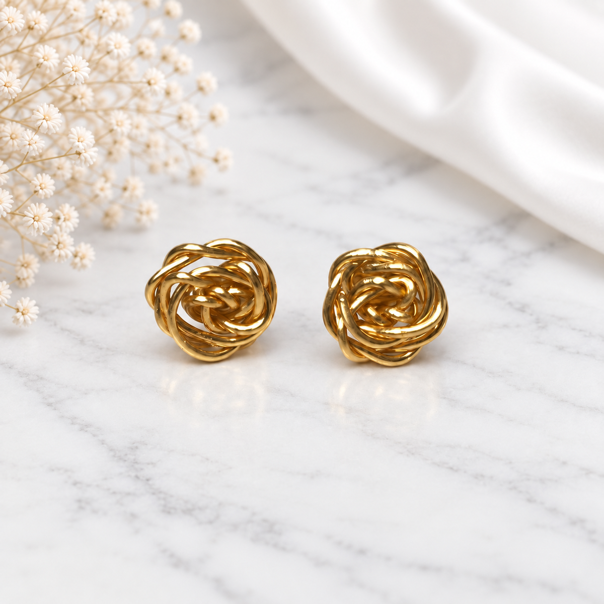 Spellbound Rose Stud Earrings