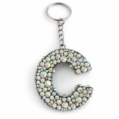 Bling letter keychain