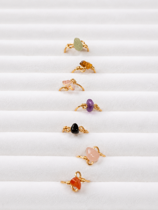 The Elysian Crystal Ring Collection