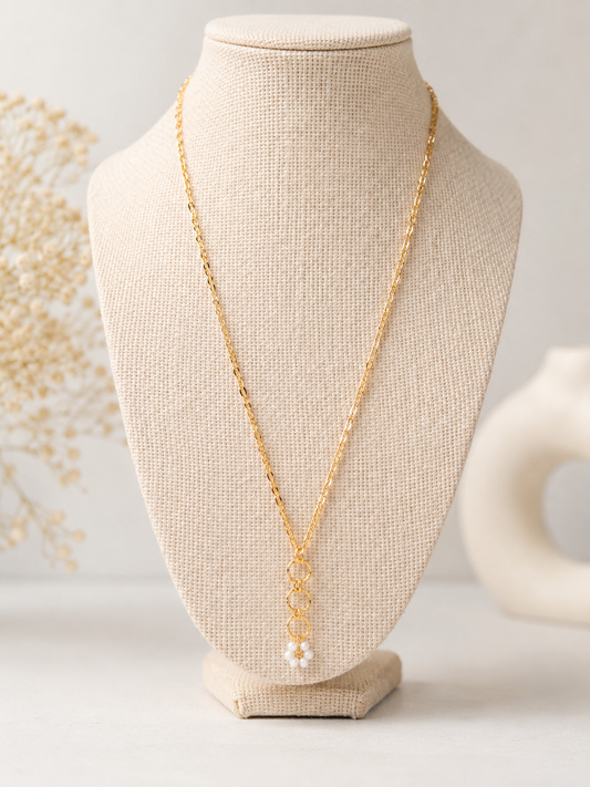 Bella Flower Drop Necklace