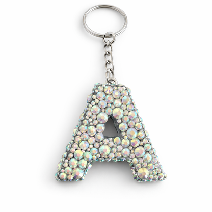 Bling letter keychain
