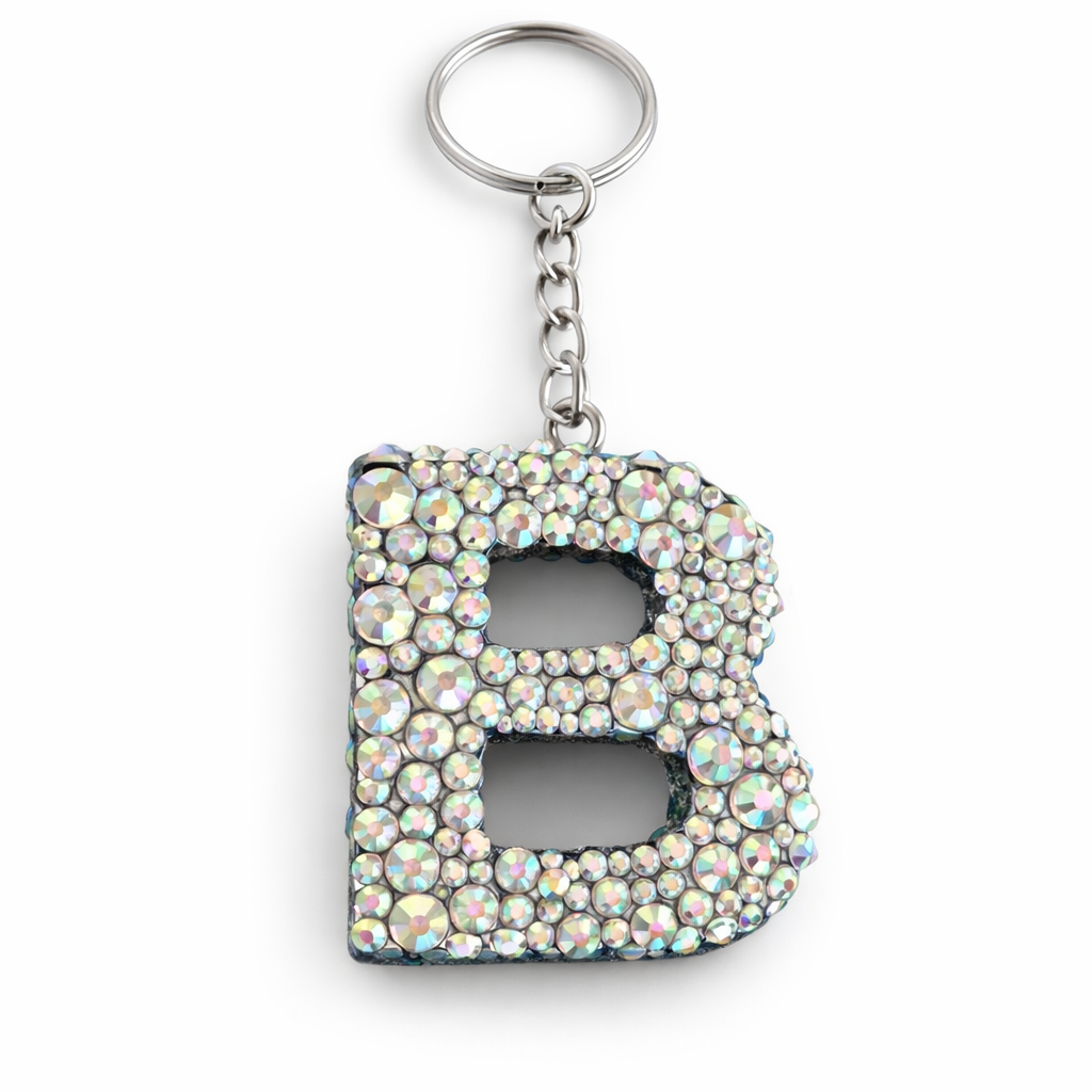 Bling letter keychain