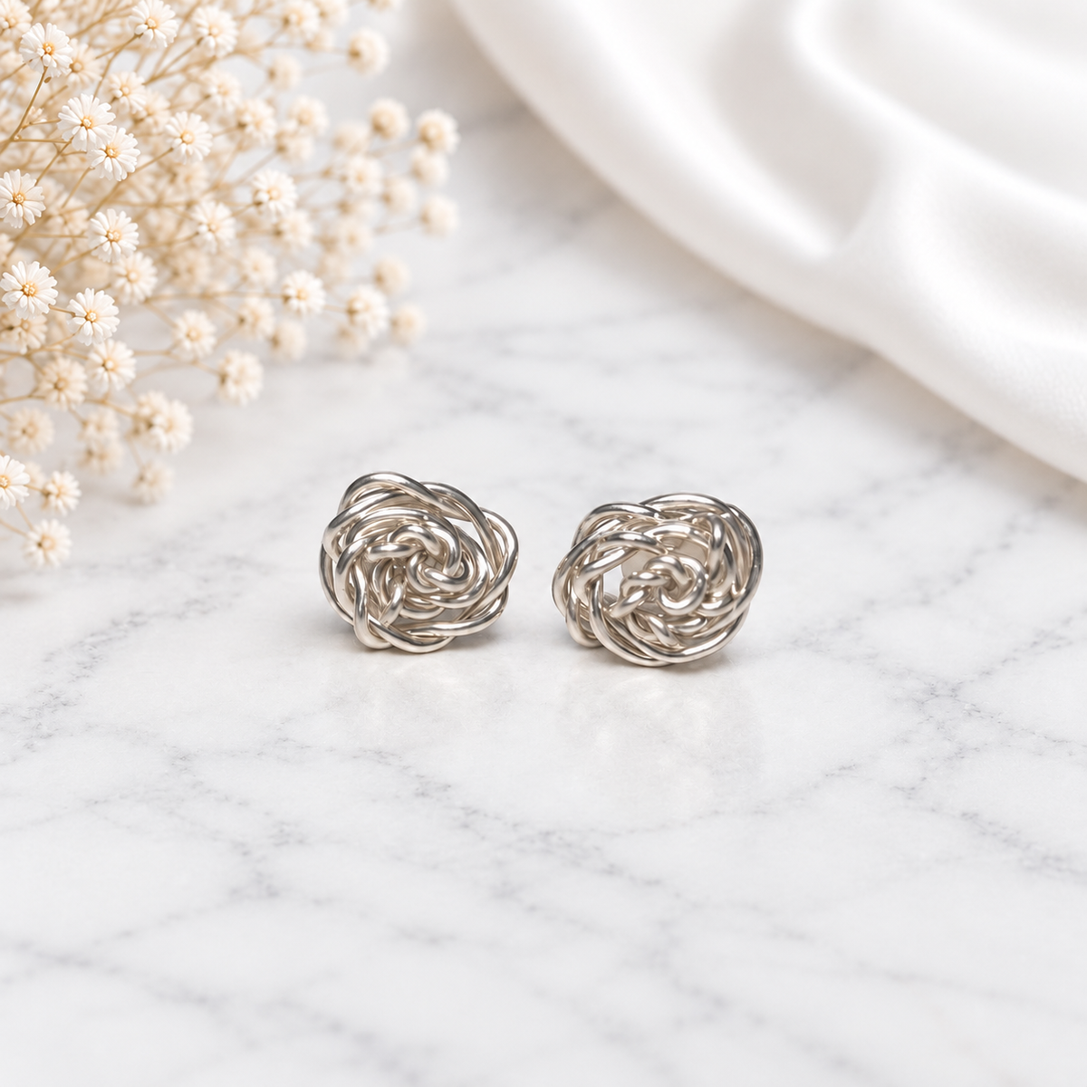 Spellbound Rose Stud Earrings